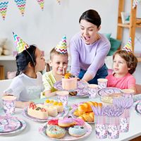 Décorations de fête sur le thème des papillons, assiettes en papier, serviettes, gobelets, vaisselle jetable, ensemble de fournitures de fête florales pour filles et enfants