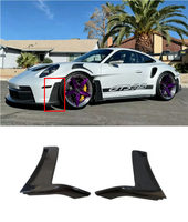 Ailerons latéraux de pare-chocs avant en fibre de carbone sèche style OEM pour Porsche 911 992 GT3RS, pièces de carrosserie aérodynamique de rechange