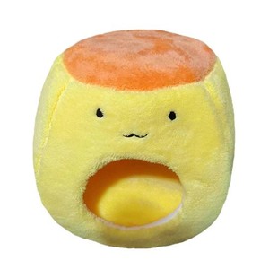 Cartoon Round Pet Bed Yellow <b>Plush</b> <b>Cat</b> Bed Warm Winter Soft Washable For <b>Cats</b> - Product Image 5