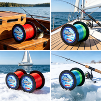 Línea de Pesca IZORLINE de 8 Hilos, 300/500/1000M, PE, Alta Resistencia, Multifilamento, Personalización Disponible, OEM