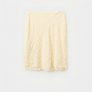 Women's Viscose Chiffon Mini <b>Skirt</b> Solid Color Regular Waistline Soft Minimalist Straight Design All Seasons Wear - Product Image 1
