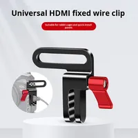 Pour Sony A72 A73 Cage Rig Plate avec serre-câble compatible HDMI Clip de fil réglable Organisateur Mount 1/4 \ "Accessoires pour