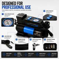 Professional Analog Tire Inflator 12V DC Air Pump for Car Motorcycle Bicycle ODM Manufacturer