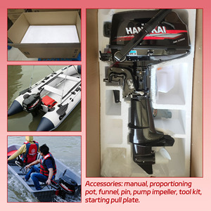 Nouveau moteur de bateau puissant de 9,8 CV à 2 temps, refroidissement par eau, essence, pour bateau pneumatique de pêche - Product Image 5