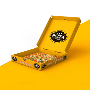Bán buôn tùy chỉnh in thiết kế logo sinh thái thân thiện dùng một lần bánh mì kẹp thịt Pizza khoai tây chiên cứng nhắc takeout bao bì Kraft thực phẩm hộp - Product Image 1