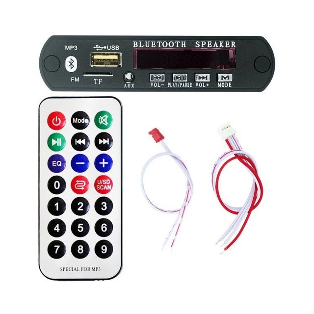 For Bluetooth MP3 Decoding Board Module w/ SD Card Slot / USB / FM / Remote Decoding Board Module M011