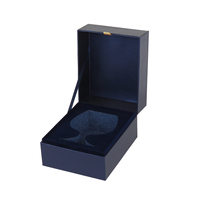 Bandeja de inserción de papel de cartón rígido, elegante laminación mate en relieve, Perfume, copa de vino, caja de vela, embalaje para fragancia