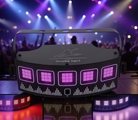 Lumière de scène disco LED 10W pleine couleur, 45 LED, activée par le son, lumière de fête DJ Club KTV, lampe d'ambiance, lumière stroboscopique LED