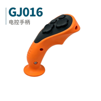 Joystick de commande électronique industriel à grand panneau orange, sensible et facile à utiliser, pièces détachées pour machines de construction