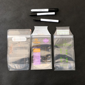 Sacs de rangement transparents <span class=keywords><strong>lansinoh</strong></span> à double fermeture éclair, boîte de rangement de lait maternel personnalisée - Product Image 2