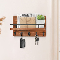 Organisateur mural en bois décoratif, nouveau Style, porte-clés et étagère pour le courrier