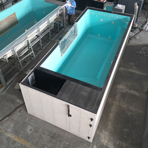 Fábrica <span class=keywords><strong>Mini</strong></span> familia portátil agua caliente Jacuzzis Spa <span class=keywords><strong>piscina</strong></span> ventana fibra de vidrio contenedor de madera al aire libre sobre el suelo <span class=keywords><strong>piscina</strong></span> - Product Image 4
