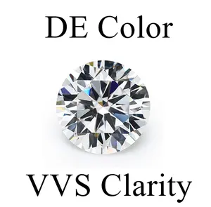 DEF Color Lab gewachsen loser IGI-zertifizierter Diamant runder VVS HPHT-Diamant im Brillant schliff