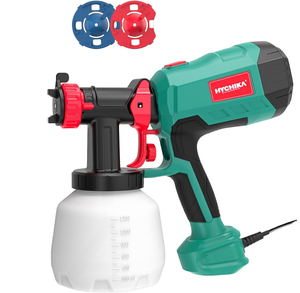 Système de pulvérisation de peinture électrique 600 W, pulvérisateur HVLP 1200 ml, 3 motifs de pulvérisation, 4 buses, 2 outils de nettoyage, bricolage - Product Image 1