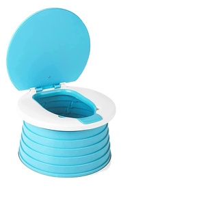 Asiento de entrenamiento para ir al baño para bebés, de plástico, portátil, plegable, para niños - Product Image 4