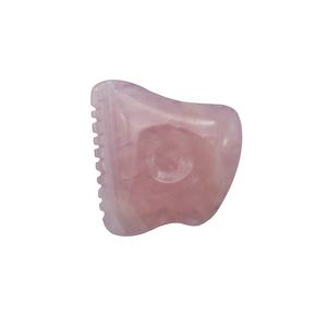 Papan Guasha kuarsa mawar alat pijat alami Guasha untuk perawatan SPA terapi akupunktur menghilangkan stres otot - Product Image 3