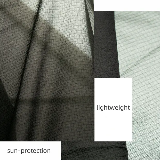 7D nylon 0.15mm côte-stop printemps et été protection solaire vêtements Anti-UV tissu de peau très léger