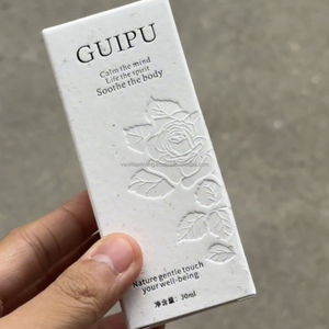 Custom Luxury Debossed Rigid Cardboard Gift <b>Box</b> with Matt Lamination Recycled Materials for Perfume Candle Skin Card Product - Product Image 3