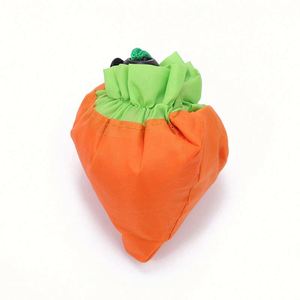 Bolsa de Compras Plegable con Diseño Personalizado de Fresas, Bolsa de Almacenamiento de Regalos Portátil y Ecológica - Product Image 2