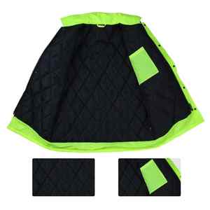Chaqueta reflectante de seguridad de poliéster del mejor diseño al por mayor Chaleco de trabajo de seguridad impermeable transpirable con características reflectantes - Product Image 4
