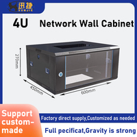 Armoire murale réseau 4u 6u 9u 12u, rack de serveur, armoire de données pour réseau, données domestiques