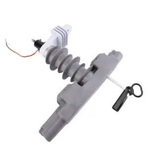 With low price high quality silicone rubber power Housed lightning surge arrester lighting arrester 10KV