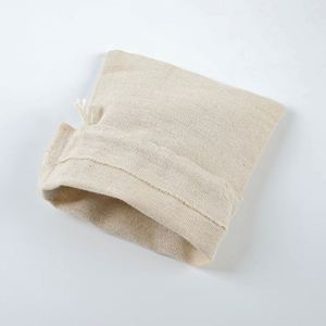 Sacs en coton à cordon de serrage prêts à être expédiés en gros, sacs pour aliments et légumes - Product Image 6