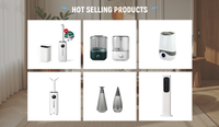 Humidificateur purificateur à ultrasons à atomisation automatique à humidité constante 130W 20L pour usage domestique et hôtelier avec télécommande tactile