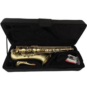 <span class=keywords><strong>Saxophone</strong></span> <span class=keywords><strong>Ténor</strong></span> Professionnel S-60 Bb avec Accessoires en Bronze Laqué Or <span class=keywords><strong>Vintage</strong></span> et Tête en Laiton pour Musiciens d'Alto - Product Image 6