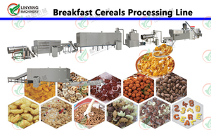 Copos de Maíz Crujientes de Acero Inoxidable Totalmente Automáticos de Alta Eficiencia y Gran Capacidad, Copos de Maíz, <span class=keywords><strong>Cereales</strong></span> para el Desayuno - Product Image 5