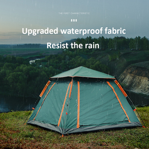Carpa Automática para Exteriores, para 3-4 Personas, de Doble Capa Gruesa, Impermeable, Carpa de Cuatro Lados para Acampar - Product Image 6