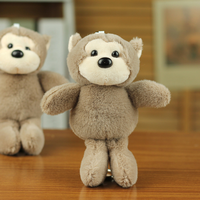 OEM ODM Mini adorable singe en peluche, porte-clés, logo personnalisé, jouet en peluche, figurine, poupée, animal en peluche pour cadeau promotionnel