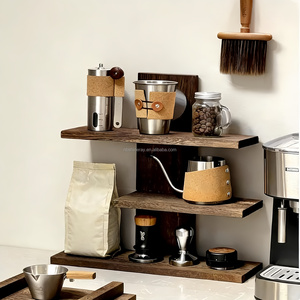 Organizzatore a 3 livelli in bambù <span class=keywords><strong>per</strong></span> caffè e spezie, scaffale da appoggio <span class=keywords><strong>per</strong></span> <span class=keywords><strong>cucina</strong></span>, bar, ufficio, dormitorio - Product Image 4