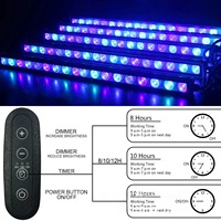 Lumière LED pour aquarium à spectre complet, dimmable avec minuterie, étanche IP65, pour la croissance des poissons, des coraux et des plantes de récif