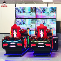 Machine d'arcade de jeu vidéo pour enfants, simulateur de course automobile et de moto rapide, console à monnayeur, original, 2 joueurs, haute performance