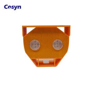 नए मॉडल एम्बर सौर ऊर्जा से चलने वाली चेतावनी सिग्नल लैंप, पीसी कवर के साथ लगी सड़क को बेलिंकिंग - Product Image 3