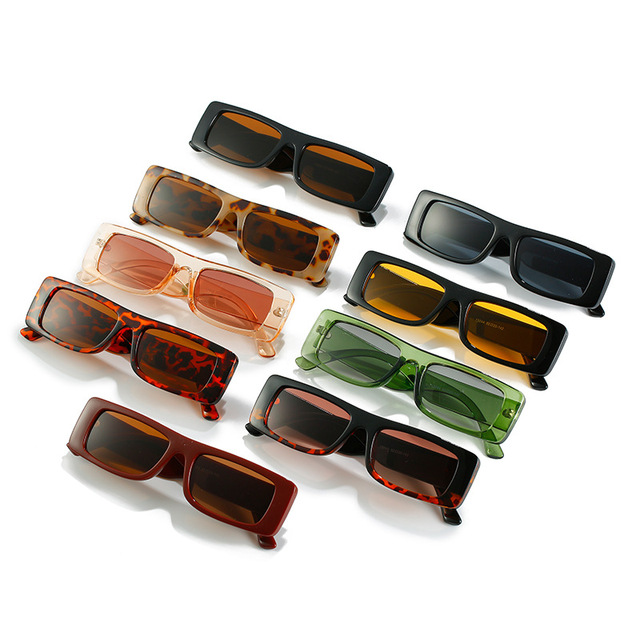 Rectangle Vintage Sunglasses 2023 Women Men Retro Sun Glasses Womens Cheap Eyeglasses Square Shades Eyewear Small Shades UV400