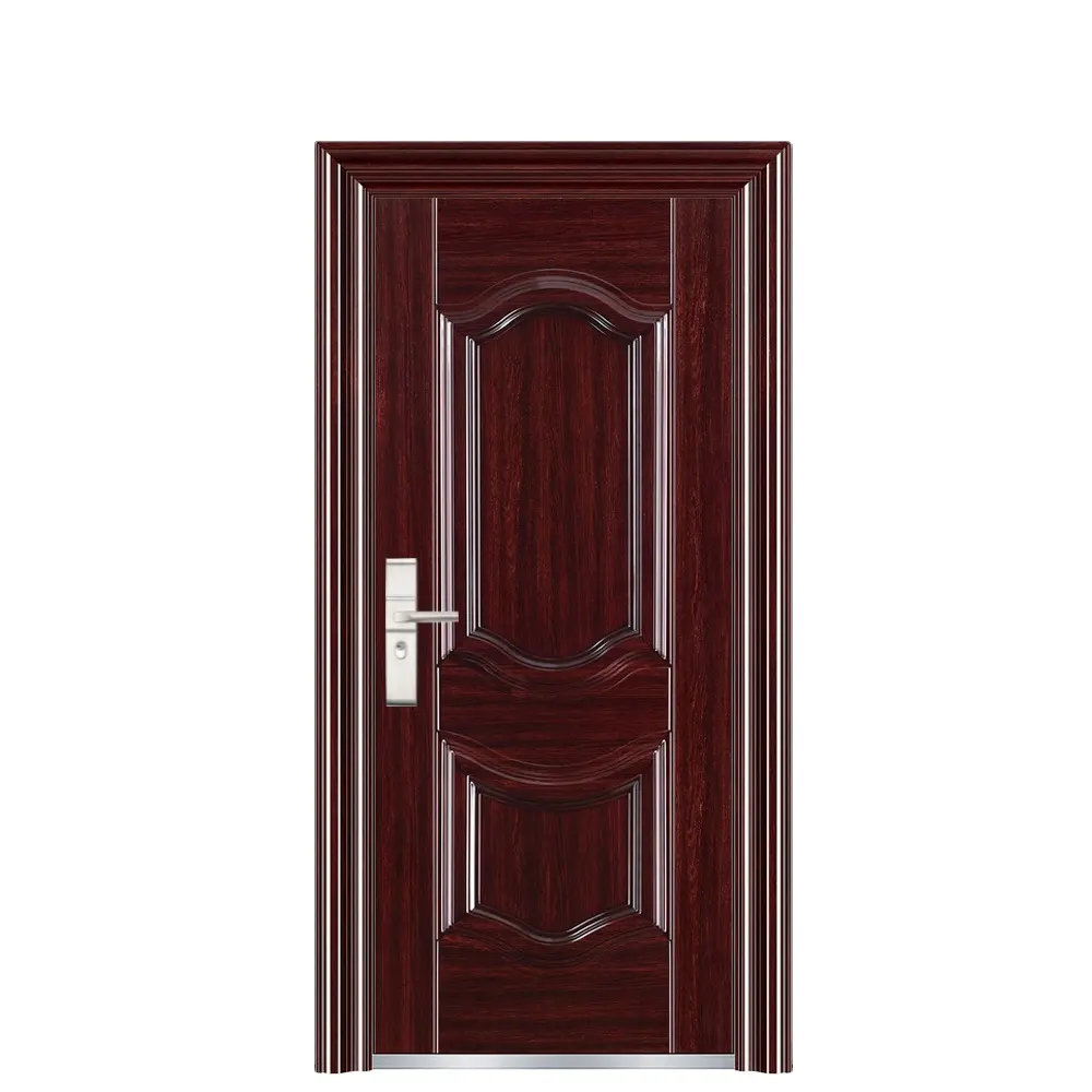 Popular Venta caliente Puerta de Hierro Forjado de acero precio de seguridad diseños de puerta