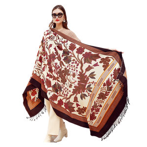 <span class=keywords><strong>Sciarpa</strong></span> Lunga Oversize Dana Xu con Stampa Floreale Digitale, Elegante <span class=keywords><strong>Sciarpa</strong></span> <span class=keywords><strong>in</strong></span> <span class=keywords><strong>Lana</strong></span> per Donne, Calda e Alla Moda per l'Inverno - Product Image 5