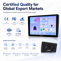 Estéreo Universal para Auto Android de 9 Pulgadas y 2 Din con Pantalla Táctil de 9/10 Pulgadas, Navegación GPS, Radio Multimedia DVD/MP5