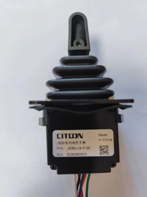 CITOON JS30 Hall-effect Black Compact Single Axis Joystick for Excavator Construction Machinery Control Panels Wireless