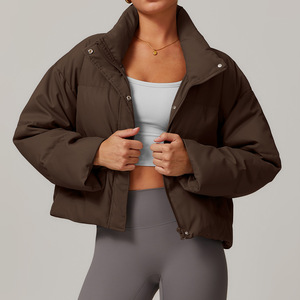 Inverno nuovo piumino caldo da <span class=keywords><strong>donna</strong></span> piumino bianco da <span class=keywords><strong>donna</strong></span> alla moda comodo piumino a maniche lunghe abbigliamento da Yoga - Product Image 5