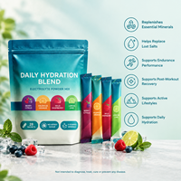 Sachets de poudre d'électrolytes pour adultes, hydratation rapide, différents arômes, 28 sachets, marque privée OEM HALAL
