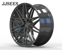JJSEES Jantes forgées sur mesure 18-24 pouces, jantes en alliage d'aluminium multi-rayons argentées pour Land Rover Range Rover pour Chevrolet Malibu
