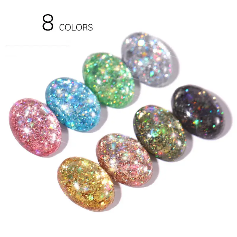 The Newest Diamond Uv Gel Nail Polish Glitter Nail Art Gel Polish With Uv Gel Light Led Nail