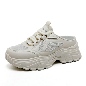 Sandales demi-ouvertes tendance pour femmes 2026, sportives, à lacets, antidérapantes, en maille respirante, fabriquées en Chine, printemps-été-automne - Product Image 4