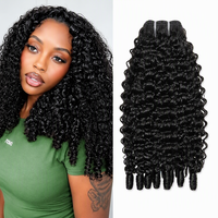 Extensions de cheveux bouclés birmans 12A, 100 % naturels, vierges, non traités, en cheveux humains véritables pour femmes noires, sans perte ni nœuds, peuvent être teints