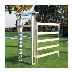 A buon mercato bestiame Cavallo maiale pecora animale Headlock corral Pannelli di recinzione, agricoltura yard bestiame pannelli con 5 o 6 rail cancello