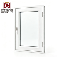 Ventana Abatible y Giratoria de UPVC con Buen Sellado, Vidrio Triple Aislante de Baja Emisividad para Casas Pasivas