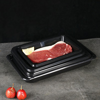 Plateau sous vide en plastique en gros pour steak, bœuf, viande fraîche, poulet congelé, plateau alimentaire en plastique jetable pour supermarché